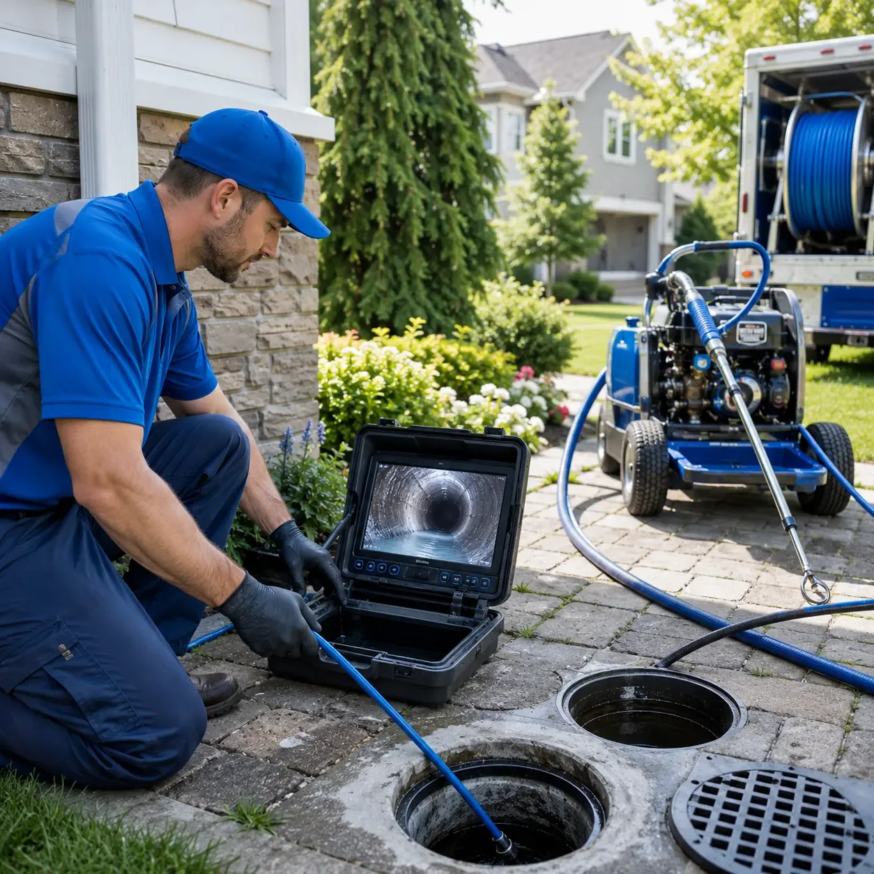 Outdoor drain cleaning professionals serving Maryville, IL