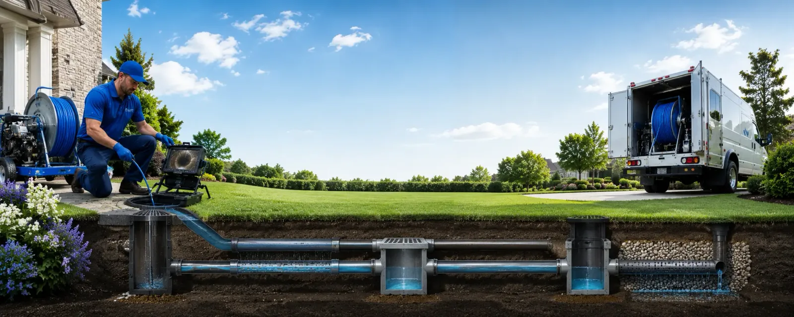 Outdoor drain cleaning information for Maryville, IL