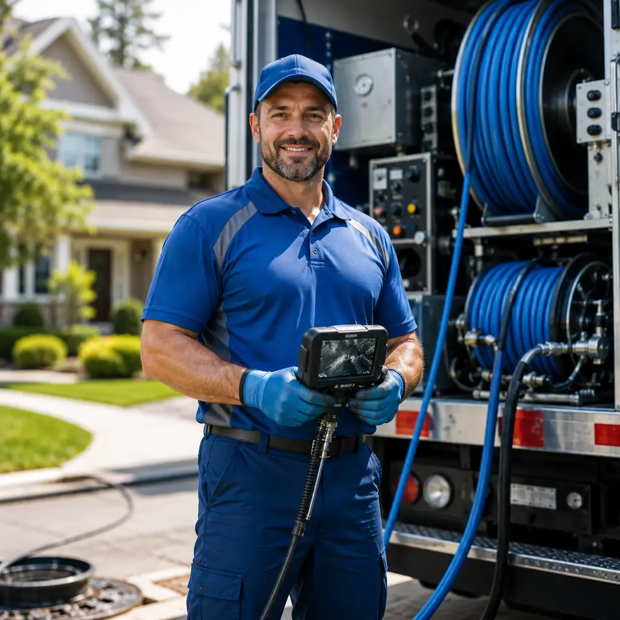 Local outdoor drain cleaning specialists in Maryville, IL